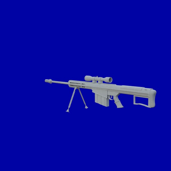 3d barrett m107a1 sniper rifle - Barrett m107a1 by Maarten_Dominicus